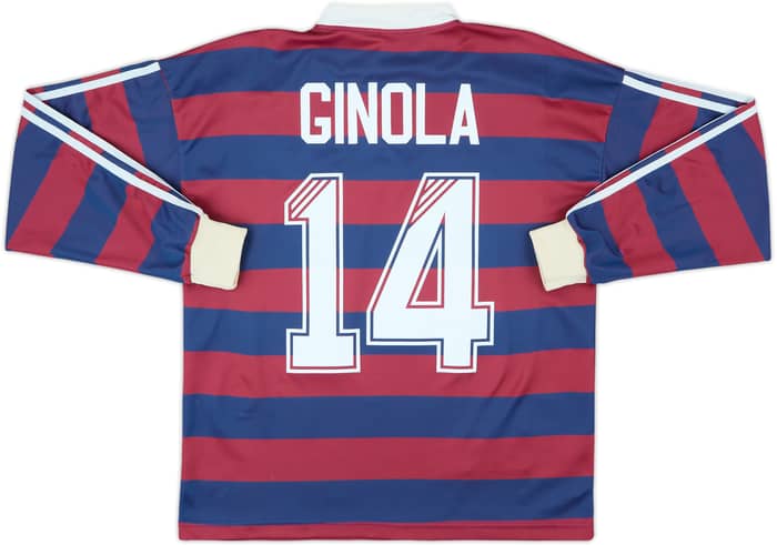 1995-96 Newcastle Away L/S Shirt Ginola #14 - 8/10 - (M)