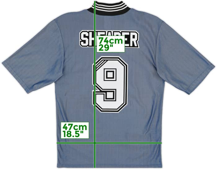 1996-97 Newcastle Away Shirt Shearer #9 - 8/10 - (S)