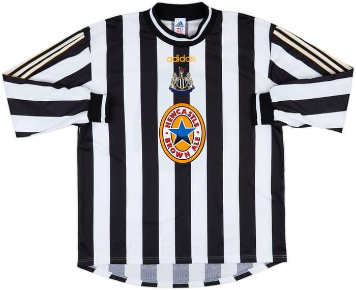 1997-99 Newcastle Home L/S Shirt Shearer #9 - 10/10 - (XL)