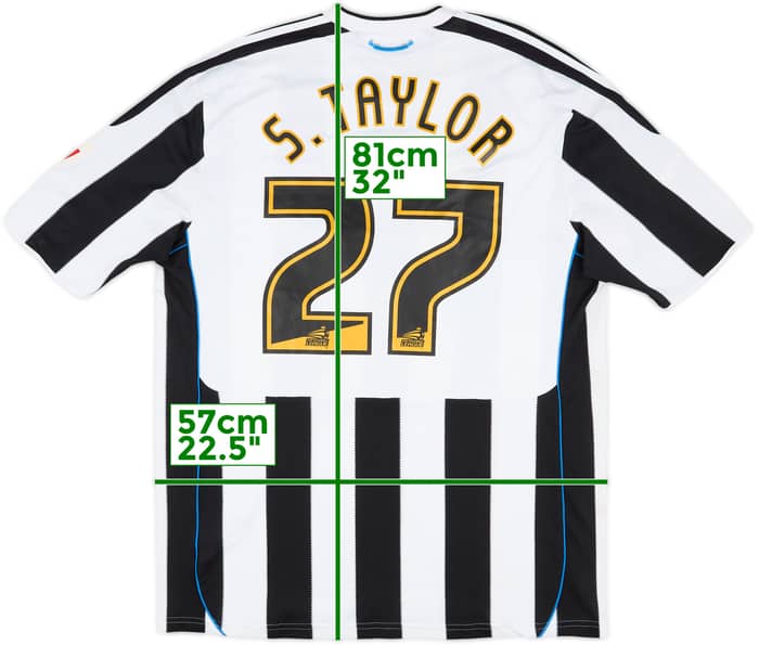 2009-10 Newcastle Player Issue Home Shirt S.Taylor #27 - 8/10 - (XL)