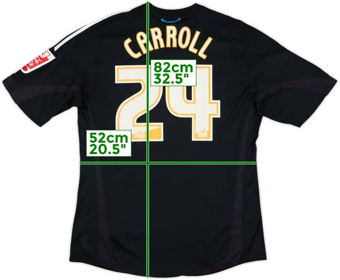 2009-10 Newcastle Player Issue Third Shirt Carroll #24 - 6/10 - (XL)