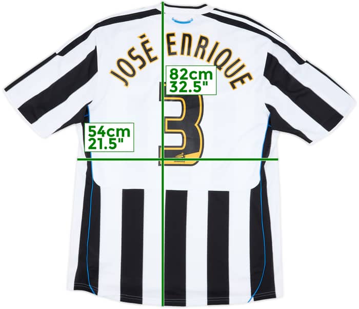 2009-10 Newcastle 'The Sir Bobby Robson Foundation' Home Shirt Jose Enrique #3 - 8/10 - (L)