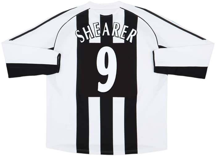 2005-07 Newcastle Home L/S Shirt Shearer #9 - 7/10 - (XXL)