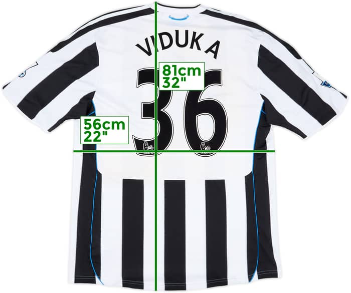 2009 Newcastle Player Issue Home Shirt Viduka #36 - 5/10 - (XL)