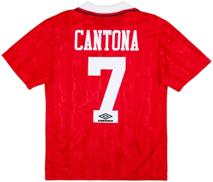1992-94 Manchester United Home Shirt Cantona #7 - 6/10 - (S)
