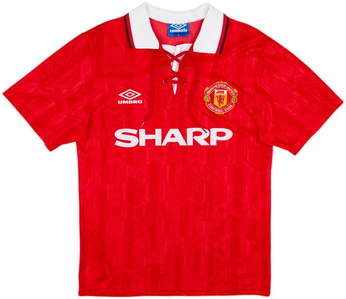 1992-94 Manchester United Home Shirt Cantona #7 - 6/10 - (S)