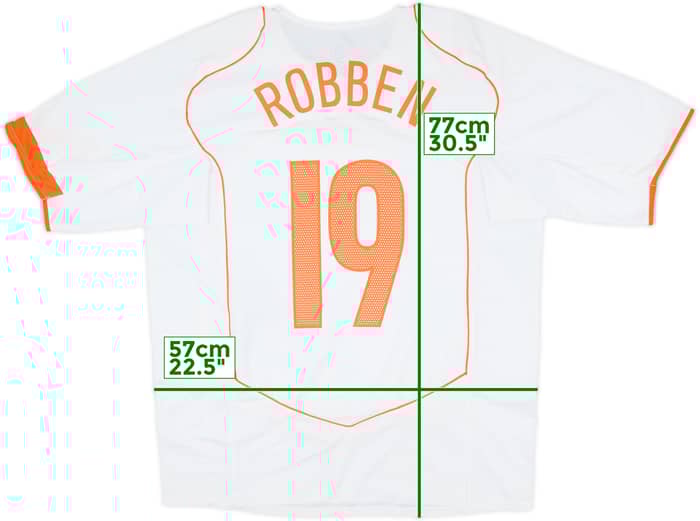 2004-06 Netherlands Away Shirt Robben #19 - 8/10 - (XL)