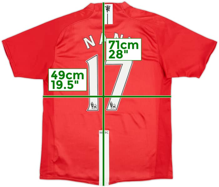 2007-09 Manchester United Home Shirt Nani #17 - 6/10 - (M)