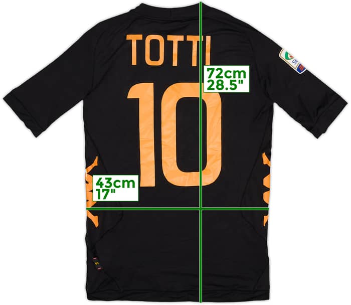 2011-12 Roma Third Shirt Totti #10 - 6/10 - (S)
