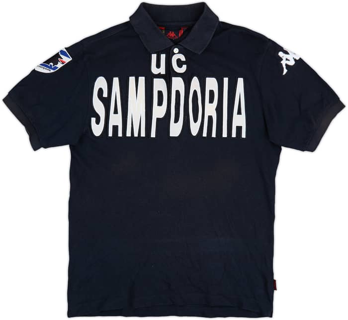 2008-09 Sampdoria Kappa Polo Shirt - 7/10 - (S)