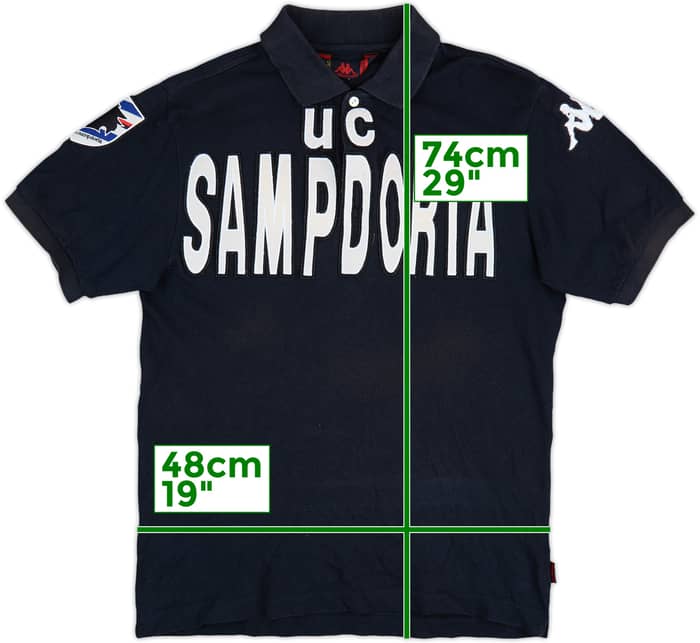 2008-09 Sampdoria Kappa Polo Shirt - 7/10 - (S)