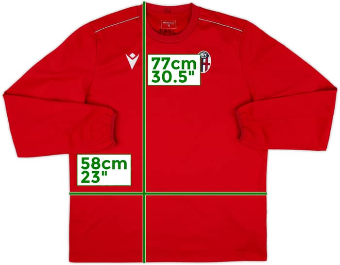 2018-19 Bologna Macron Sweat Top - 7/10 - (XL)