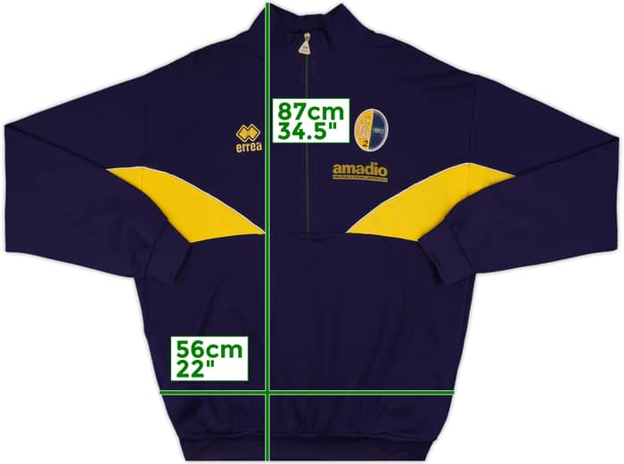 1997-98 Modena Errea 1/4 Zip Training Top - 8/10 - (XXL)