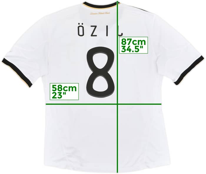 2010-11 Germany Home Shirt Ozil #8 - 7/10 - (XXL)