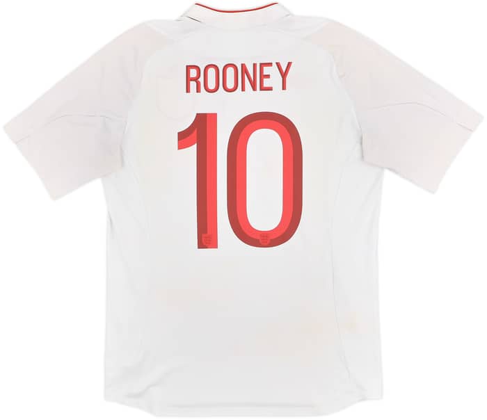 2012-13 England Home Shirt Rooney #10 - 7/10 - (M)