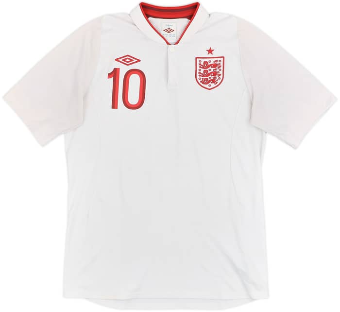 2012-13 England Home Shirt Rooney #10 - 7/10 - (M)