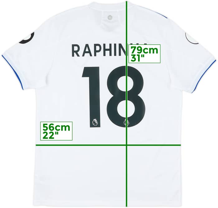 2020-21 Leeds United Home Shirt Raphinha #18 - 9/10 - (L)