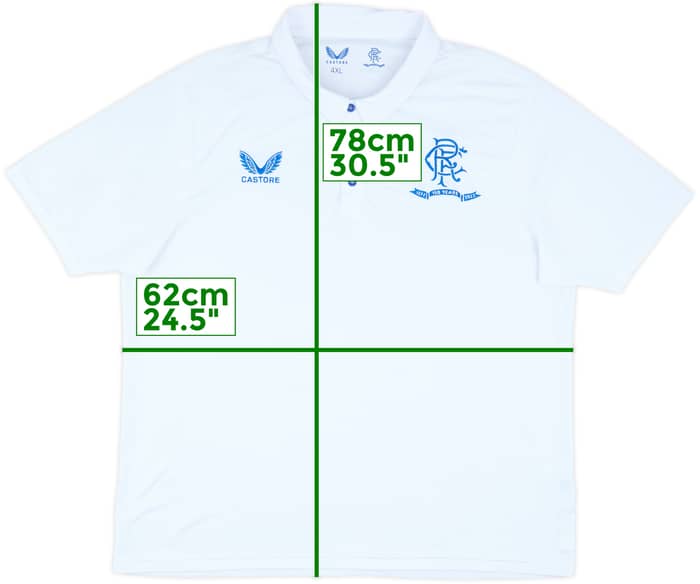 2021-22 Rangers '150 Years Anniversary' Polo Shirt - 8/10 - (4XL)