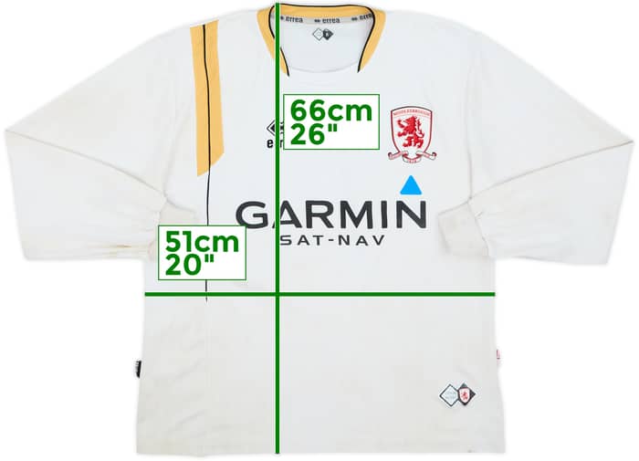 2007-08 Middlesbrough Away L/S Shirt #10 - 7/10 - (M)