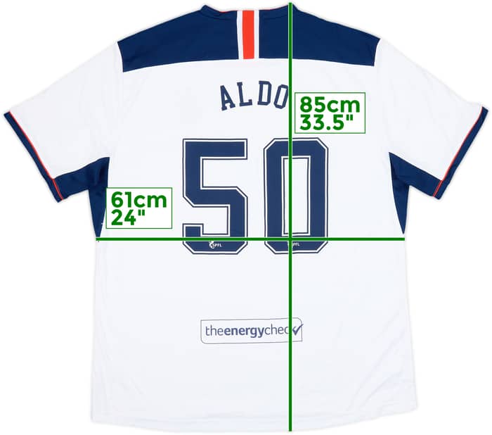 2022-23 Rangers Away Shirt Aldo #50 - 7/10 - (3XL)
