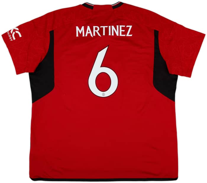 2023-24 Manchester United Home Shirt Martinez #6 - 7/10 - (3XL)