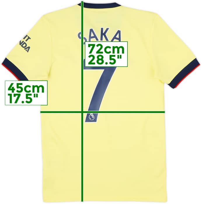 2021-22 Arsenal Away Shirt Saka #7 - 6/10 - (XS)