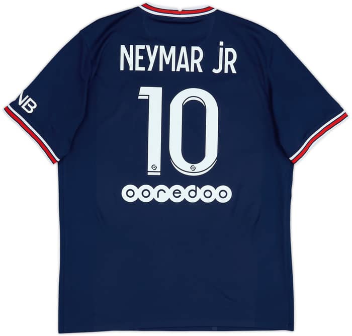 2021-22 Paris Saint-Germain Home Shirt Neymar Jr #10 - 6/10 - (L)