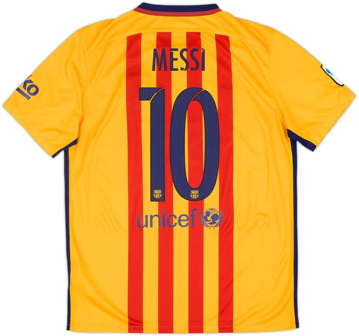 2015-16 Barcelona Away Shirt Messi #10 - 8/10 - (L)