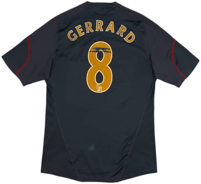 2009-10 Liverpool Away Shirt Gerrard #8 - 5/10 - (M)