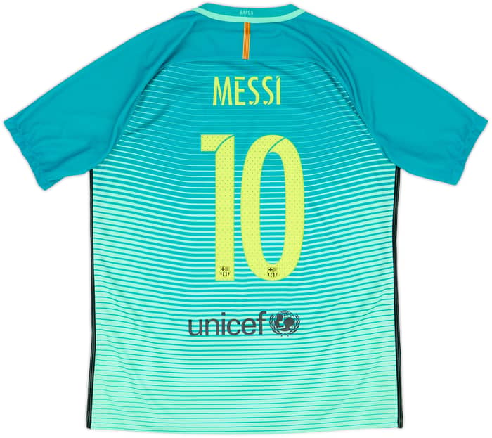 Camiseta de la tercera equipación del Barcelona 2016-17 Messi #10 - 8/10 - (L)