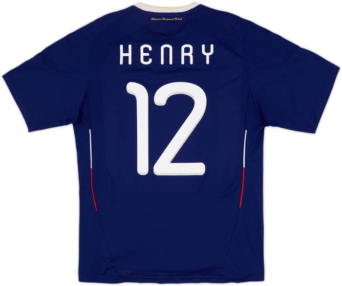 Camiseta de local de France 2009-10 Henry #12 - 6/10 - (L)
