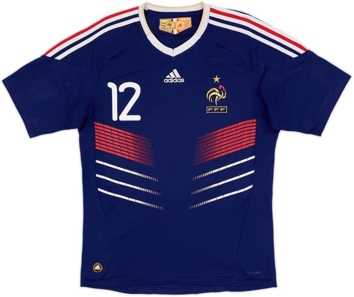 Camiseta de local de France 2009-10 Henry #12 - 6/10 - (L)