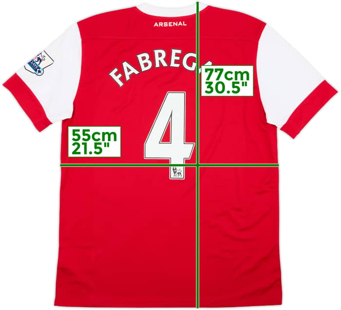 2010-11 Arsenal Home Shirt Fabregas #4 - 5/10 - (L)