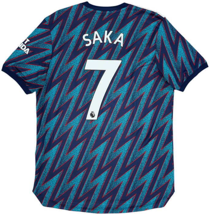 2021-22 Arsenal Authentic Third Shirt Saka #7 - 7/10 - (L)