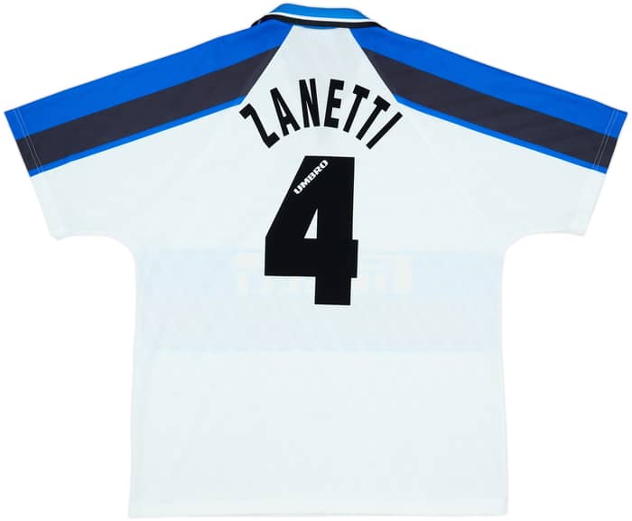 1996-97 Inter Milan Away Shirt Zanetti #4 - 6/10 - (XL)