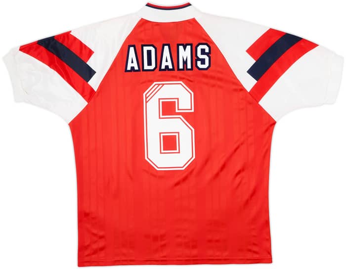 1992-94 Arsenal Home Shirt Adams #6 - 8/10 - (M/L)