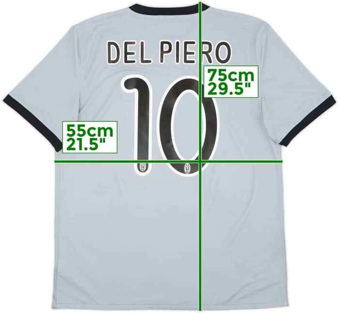 2009-10 Juventus Away Shirt Del Piero #10 - 6/10 - (L)