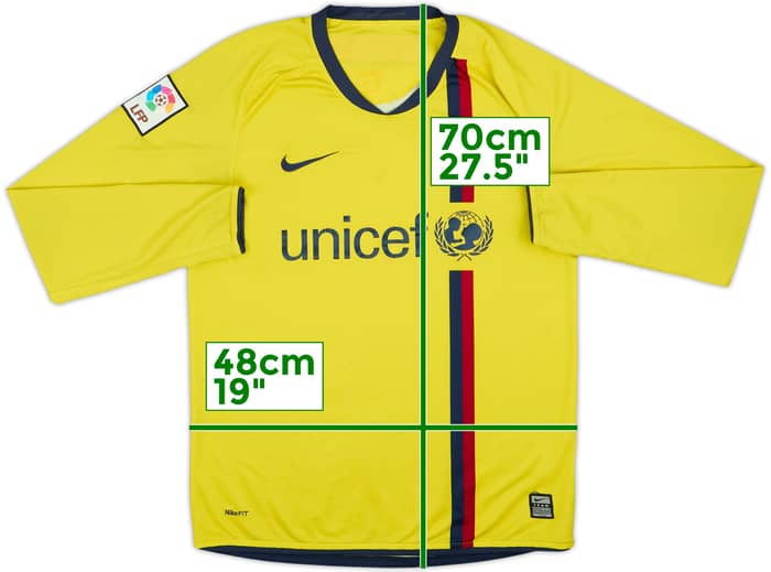 2008-10 Barcelona Away L/S Shirt - 5/10 - (S)