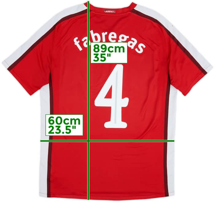 2008-10 Arsenal Home Shirt Fabregas #4 - 5/10 - (L)