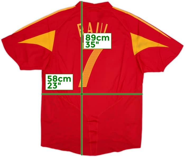 2004-06 Spain Home Shirt Raul #7 (XL)