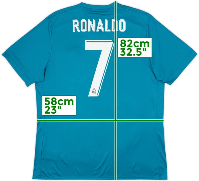 2017-18 Real Madrid Third Shirt Ronaldo #7 - 8/10 - (XL)