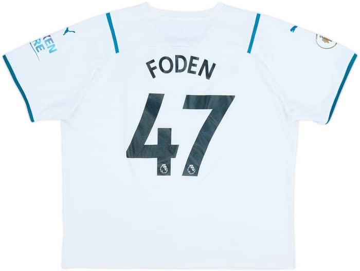 2021-22 Manchester City Away Shirt Foden #47 - 5/10 - (XXL)