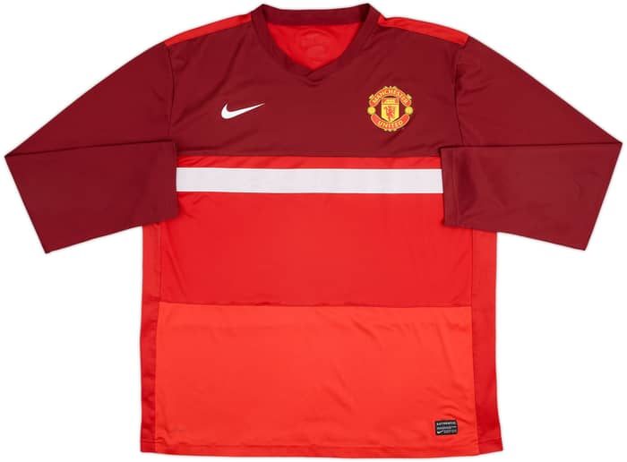 2011-12 Manchester United Nike Training L/S Shirt - 4/10 - (XL)