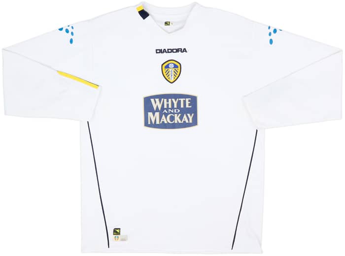 2004-05 Leeds United Home L/S Shirt - 8/10 - (L)