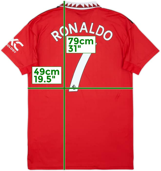 2022-23 Manchester United Home Shirt Ronaldo #7 - 6/10 - (M)