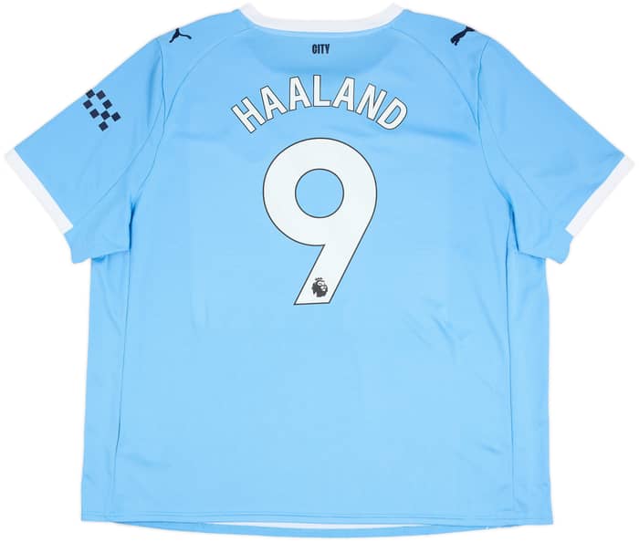 2025-26 Manchester City Home Shirt Haaland #9 - 9/10 - (3XL)