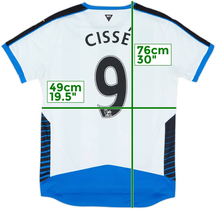 2015-16 Newcastle Home Shirt Cisse #9 - 7/10 - (M)