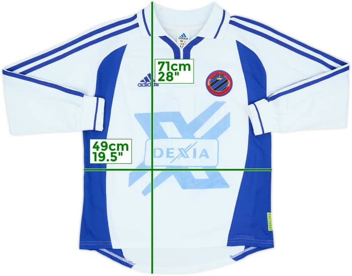 2000-02 Club Brugge Away L/S Shirt #11 - 5/10 - (13-14 Years)