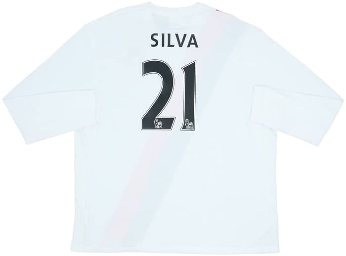 2009-11 Manchester City Third L/S Shirt Silva #21 (3XL)