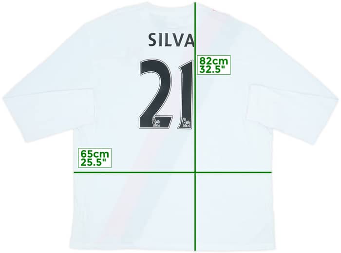 2009-11 Manchester City Third L/S Shirt Silva #21 (3XL)